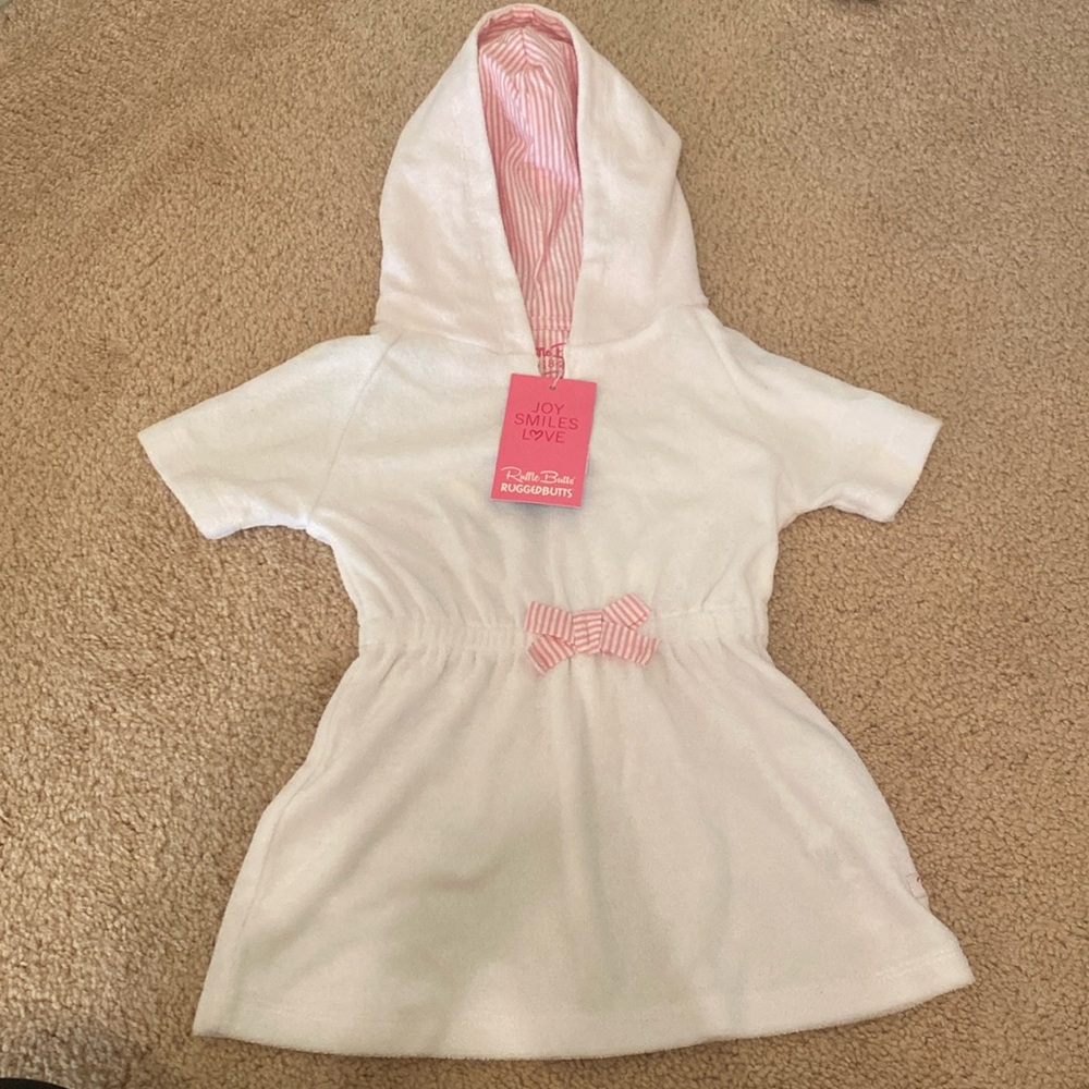 Ruffle butt swim cover-up